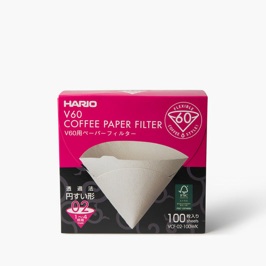 Filtres en papier pour V60 100 unités ⋅ Hario