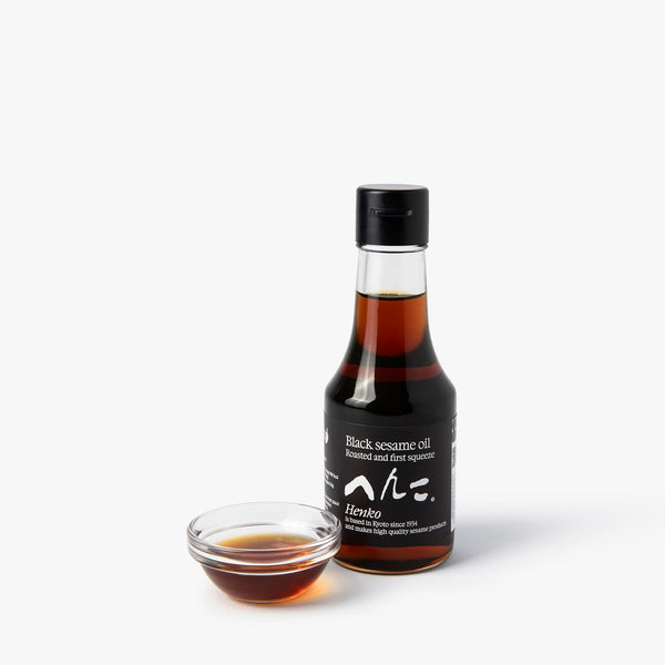 Olio di sesamo nero arrosto intenso ⋅ Henko ⋅ 140G Olio di sesamo nero arrosto intenso ⋅ Henko ⋅ 140G