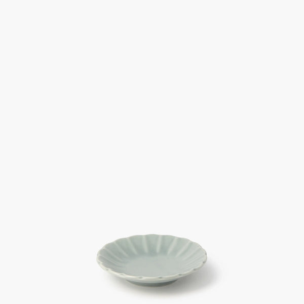 Copita con forma de flor de crisantemo en gris mate (10 x 2 cm) ⋅ Touga Copita con forma de flor de crisantemo en gris mate (10 x 2 cm) ⋅ Touga