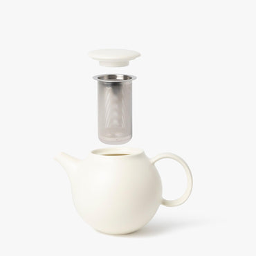 Théière Pebble blanche 480ml ⋅ Kinto