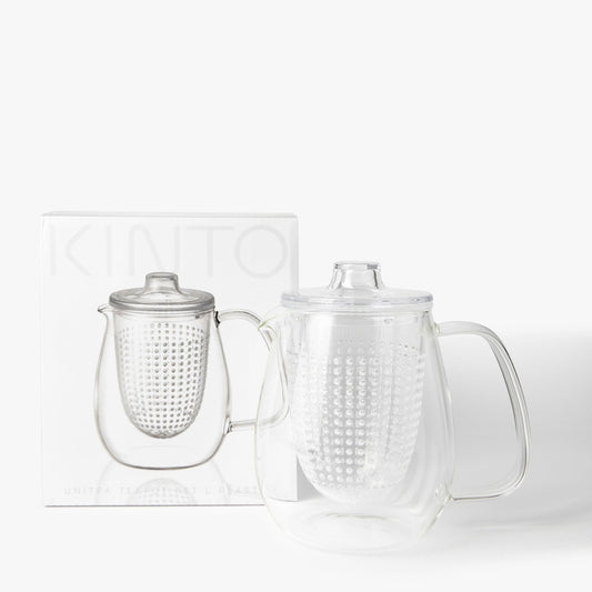 Théière en verre transparent avec filtre 680ml ⋅ Kinto