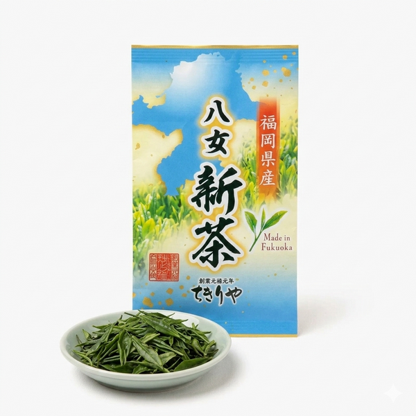 Grüner Tee Yame Sencha, Ernte aus Fukuoka, Shincha 2026 ⋅ 40 g Grüner Tee Yame Sencha, Ernte aus Fukuoka, Shincha 2026 ⋅ 40 g