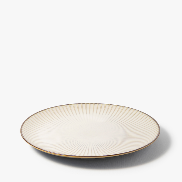 Piastra bianca a strisce Ø 240mm ⋅ Sopha Piastra bianca a strisce Ø 240mm ⋅ Sopha