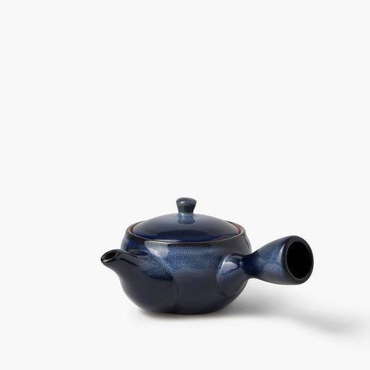 Théière émaillée noire et bleue 320ml ⋅ Touga
