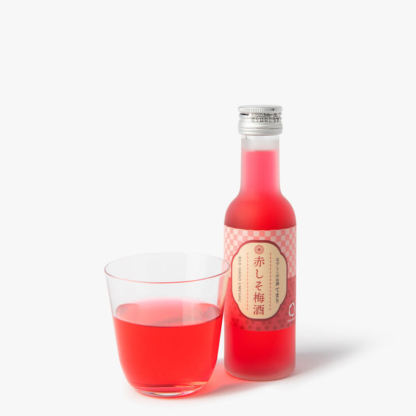 Liqueur de prune umeshu au shiso rouge yukari Nakano ⋅ 12% ⋅ 180ml Liqueur de prune umeshu au shiso rouge yukari Nakano ⋅ 12% ⋅ 180ml