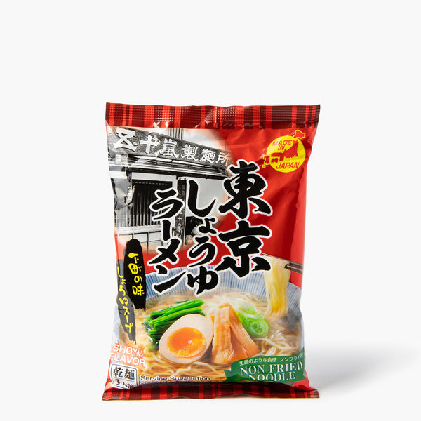 Ramen met sojasaus van Tokyo Vegan ⋅ Igarashi seimen ⋅ 95G Ramen met sojasaus van Tokyo Vegan ⋅ Igarashi seimen ⋅ 95G