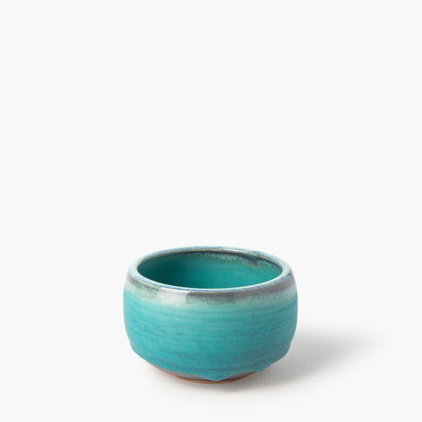 Bol à matcha émaillé bleu turquoise Ø 111 mm ⋅ Touga Bol à matcha émaillé bleu turquoise Ø 111 mm ⋅ Touga