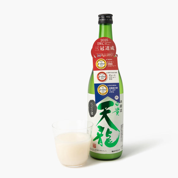 Shiroyuki Tenryu Nigori Honjozo ⋅ 15 % ⋅ 300 ml Shiroyuki Tenryu Nigori Honjozo ⋅ 15 % ⋅ 300 ml