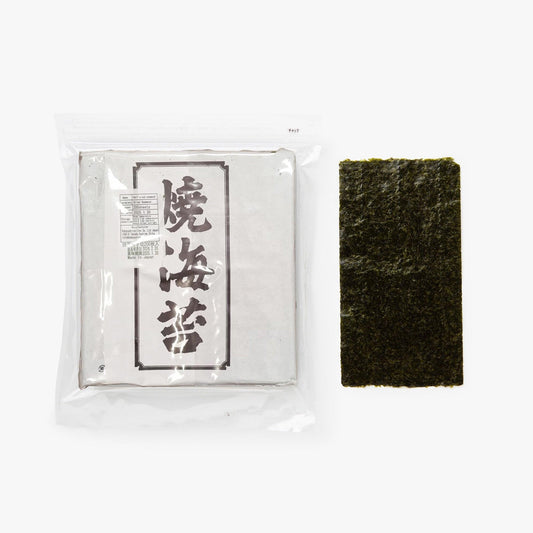 Demi-feuilles d'algue nori grillées 20 feuilles ⋅ Kobayashi Noriten ⋅ 30g