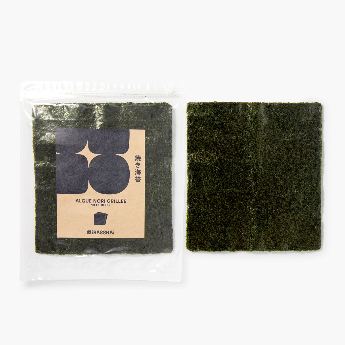 Geröstete Nori-Alge, 10 Blätter ⋅ Kobayashi Noriten für iRASSHAi ⋅ 30g