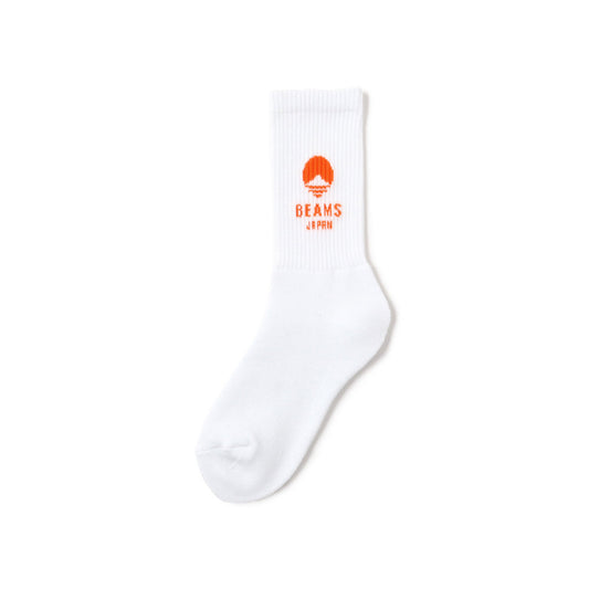 Sokken met wit-oranje logo 27 - 29cm ⋅ BEAMS JAPAN