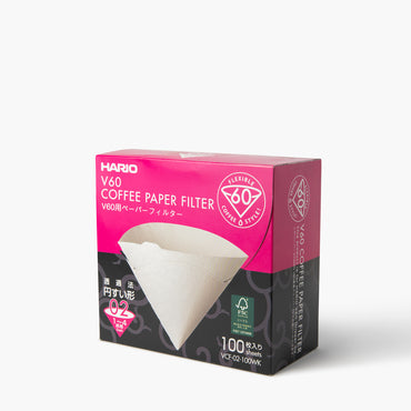 Filtres en papier pour V60 100 unités ⋅ Hario