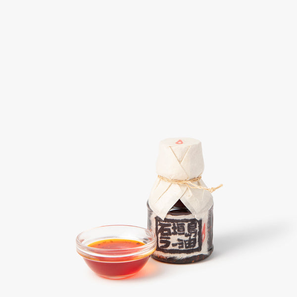 Aceite de sésamo picante de ra-yu petróleo ⋅ pengin shokudo ⋅ 100g Aceite de sésamo picante de ra-yu petróleo ⋅ pengin shokudo ⋅ 100g