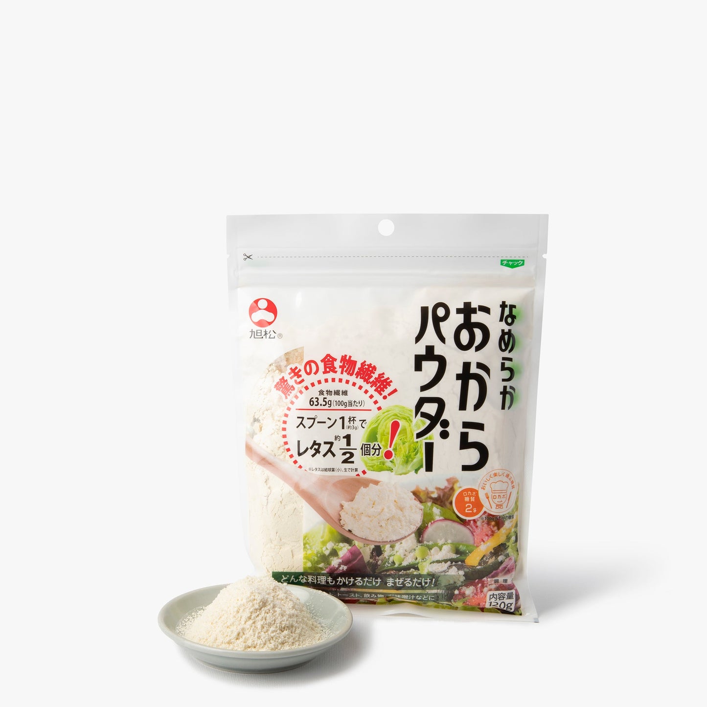 Pulpe de soja okara en poudre ⋅ Asahimatsu Shokuhin ⋅ 120g