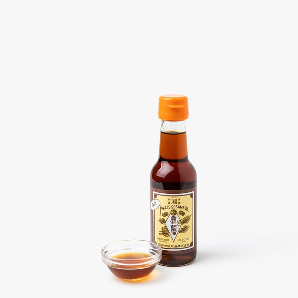 Aceite de sésamo intenso ⋅ Iwai no Goma abura ⋅ 140 g Aceite de sésamo intenso ⋅ Iwai no Goma abura ⋅ 140 g