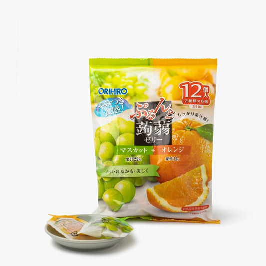 Gelées de konjac au muscat et à l'orange - 240g - Orihiro - iRASSHAi