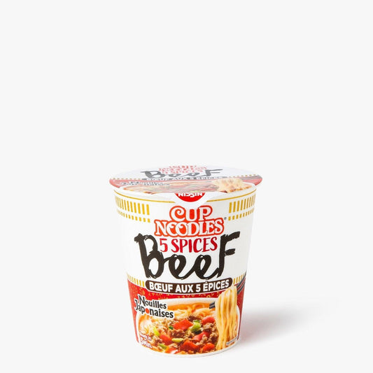 Ramen instantanés boeuf aux 5 épices - 64g - Nissin - iRASSHAi