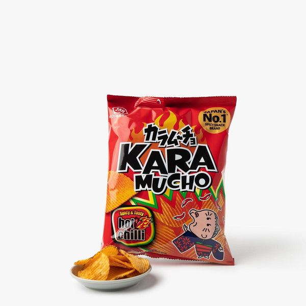 Chips de pommes de terre piquantes Karamucho ondulées ⋅ Koikeya ⋅ 60g Chips de pommes de terre piquantes Karamucho ondulées ⋅ Koikeya ⋅ 60g