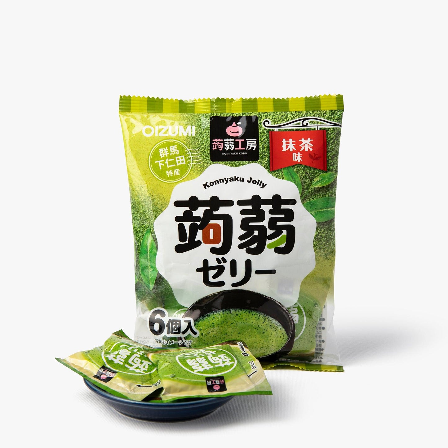 Konjak-Gelees mit Matcha 6 Beutel ⋅ Shimonita Bussan ⋅ 106g