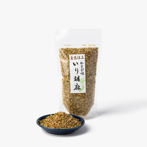 Sesame seeds with wasabi ⋅ Yagicho Honten ⋅ 120g Sesame seeds with wasabi ⋅ Yagicho Honten ⋅ 120g