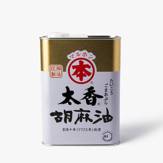 Light roasted sesame oil in can ⋅ Maruhon ⋅ 1.4kg