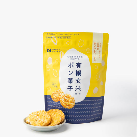 Yumepirika brown rice cake with corn ⋅ Sawada Beikokuten ⋅ 30g