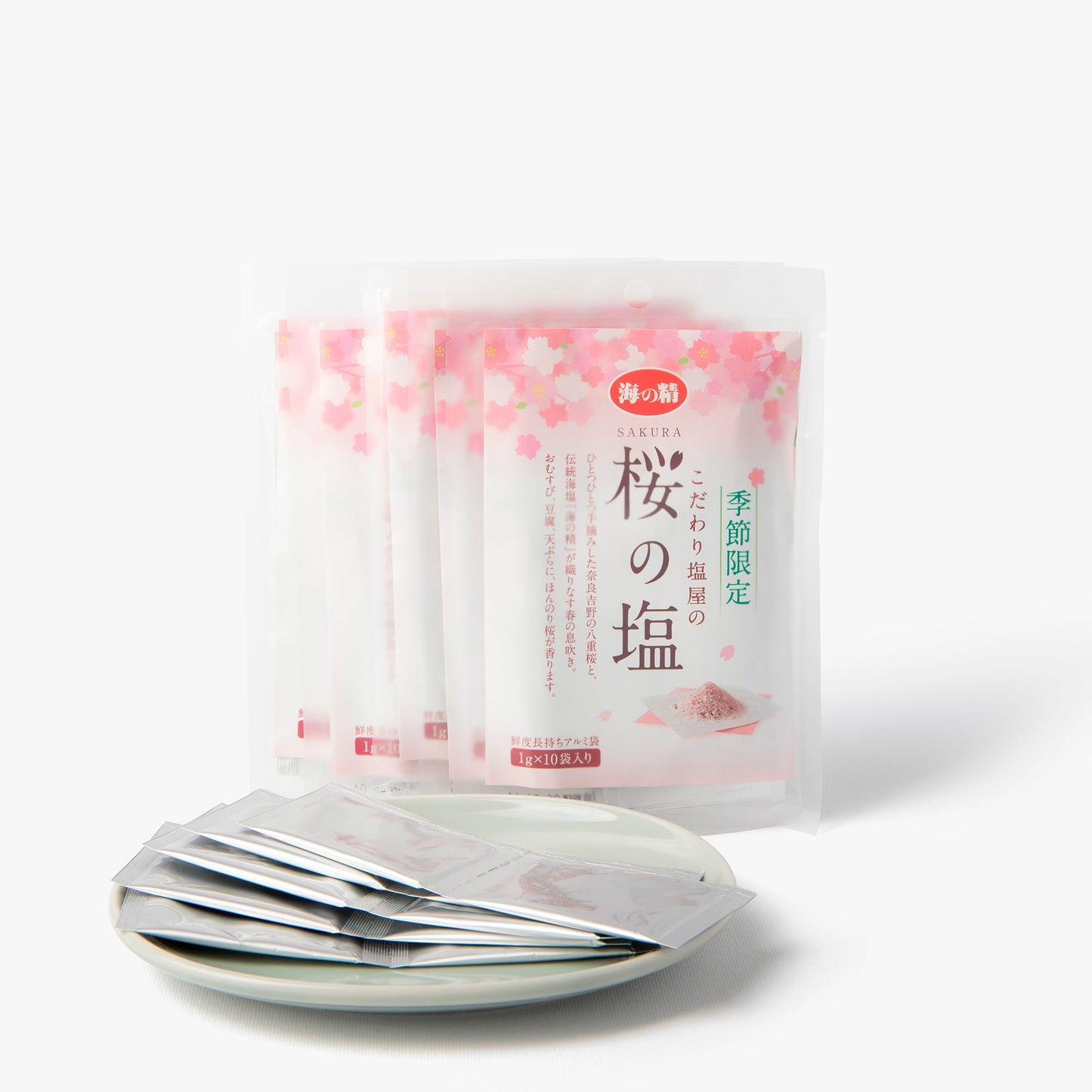 Pink sea salt with sakura ⋅ Uminosei ⋅ 10g