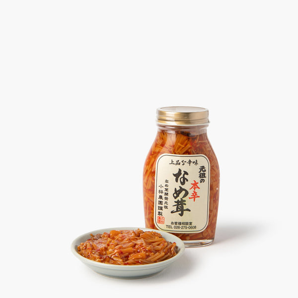 Pickled nametake mushrooms ⋅ Kobayashi Farm ⋅ 200g Pickled nametake mushrooms ⋅ Kobayashi Farm ⋅ 200g