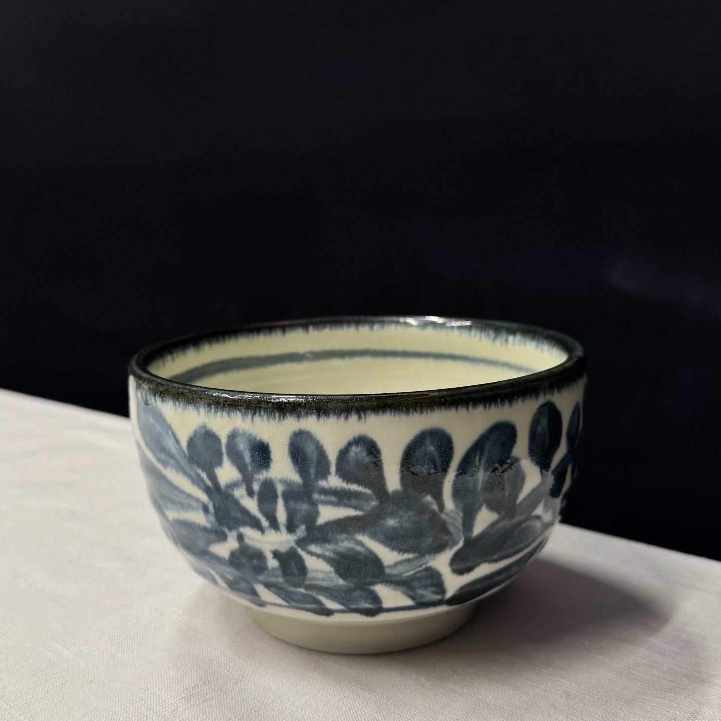 Indigo arabesque bowl Ø 125mm ⋅ Touga