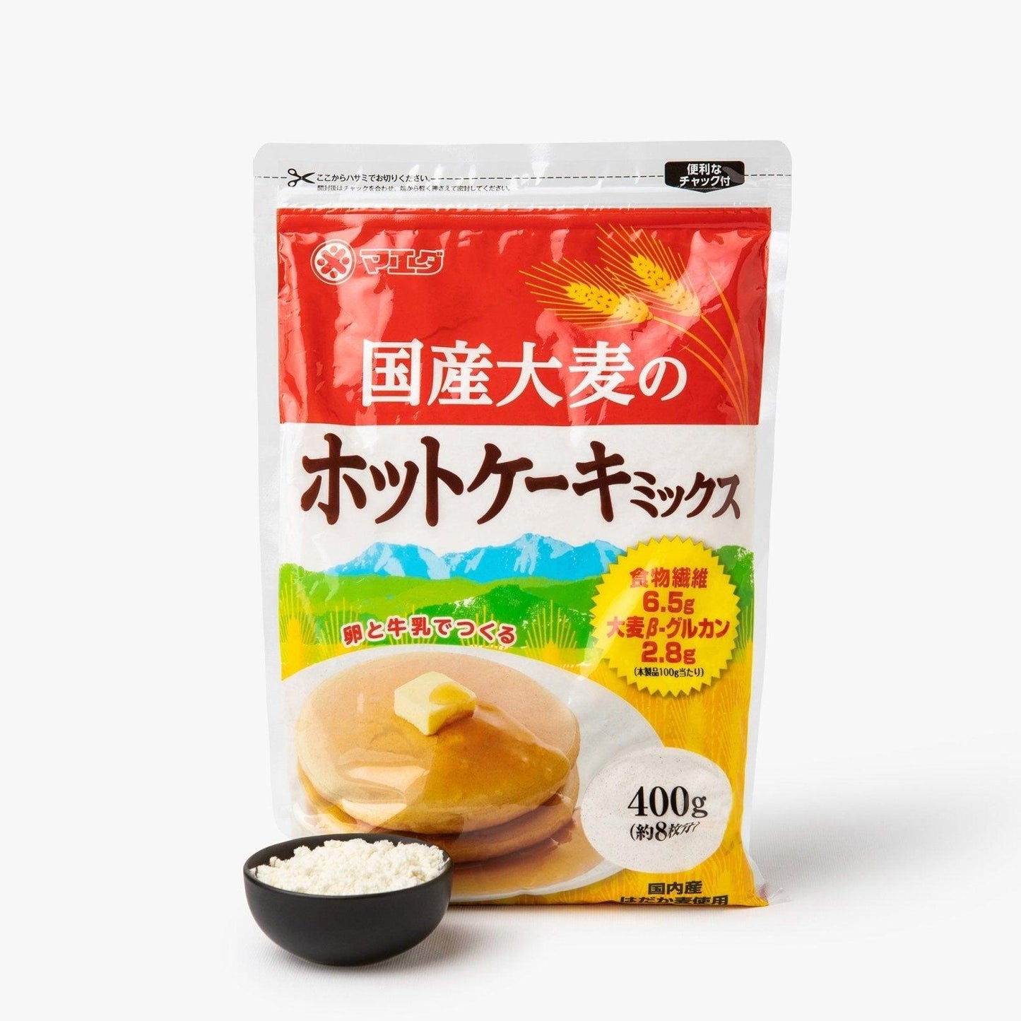 Preparation for barley flour pancakes - 400g - Maeda - iRASSHAi