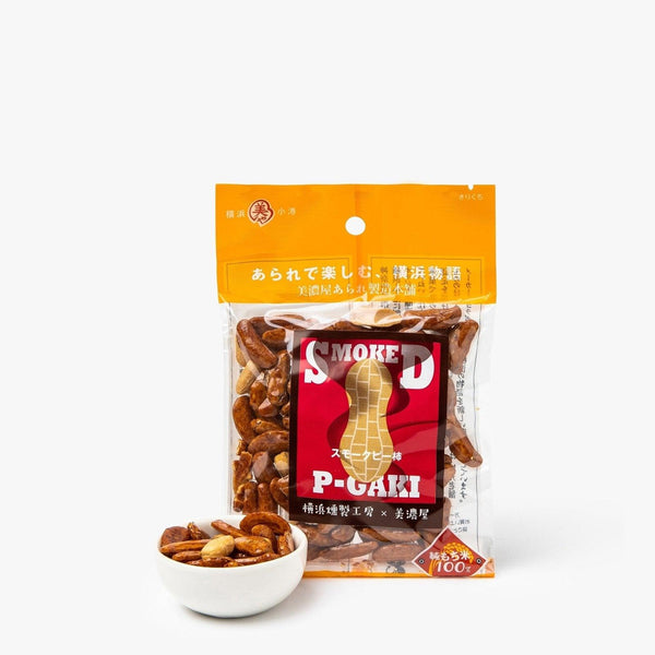 Rice crackers with smoked peanuts ⋅ Minoya Arare ⋅ 40g Rice crackers with smoked peanuts ⋅ Minoya Arare ⋅ 40g