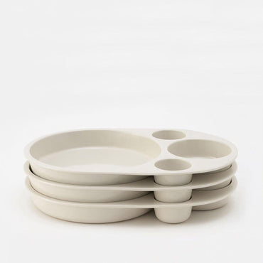 White curry sorter plate by Yota Kakuda - Nakazen - iRASSHAi