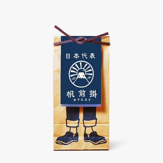 Maekake navy blue apron with Mount Fuji - Anything -iRASSHAi