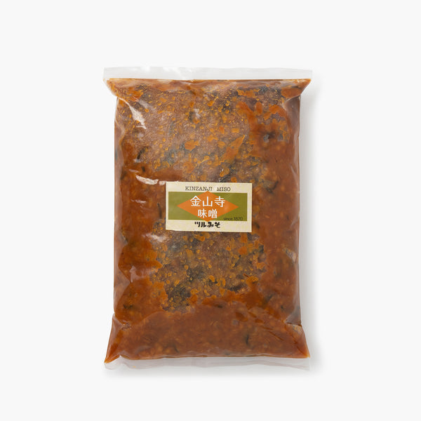 Miso de cebada Kinzanji, formato grande ⋅ Tsuru miso jozo ⋅ 1 kg Miso de cebada Kinzanji, formato grande ⋅ Tsuru miso jozo ⋅ 1 kg