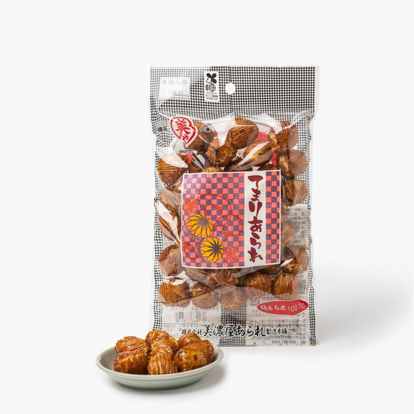 Galletas de arroz Arare con salsa de soja ⋅ Minoya Arare ⋅ 55g Galletas de arroz Arare con salsa de soja ⋅ Minoya Arare ⋅ 55g