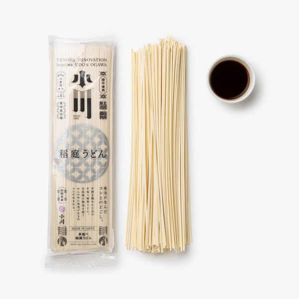 Fideos Udon con salsa de fideos mentsuyu ⋅ Inaniwa Udon Ogawa ⋅ 240g Fideos Udon con salsa de fideos mentsuyu ⋅ Inaniwa Udon Ogawa ⋅ 240g