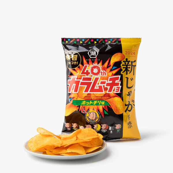 Patatine piccanti piatte Karamucho ⋅ Koikeya ⋅ 55g Patatine piccanti piatte Karamucho ⋅ Koikeya ⋅ 55g