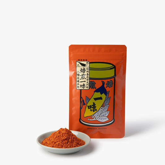 Peperoncino tostato ichimi togarashi in polvere in bustine ⋅ Yawataya Isogoro ⋅ 30g