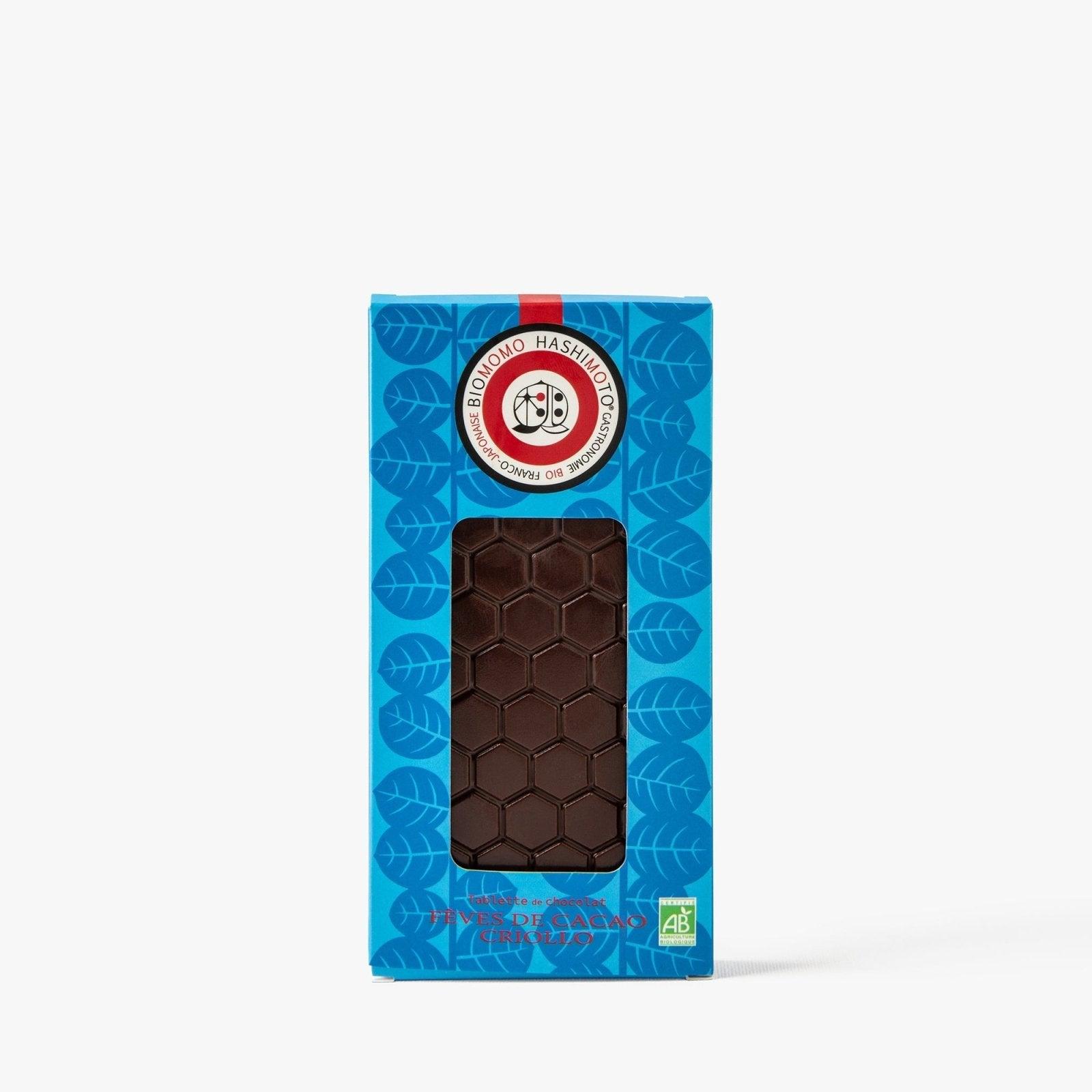 Tavoletta di cioccolato alle fave di cacao Criollo - 70g - Biomomo Hashimoto -iRASSHAi