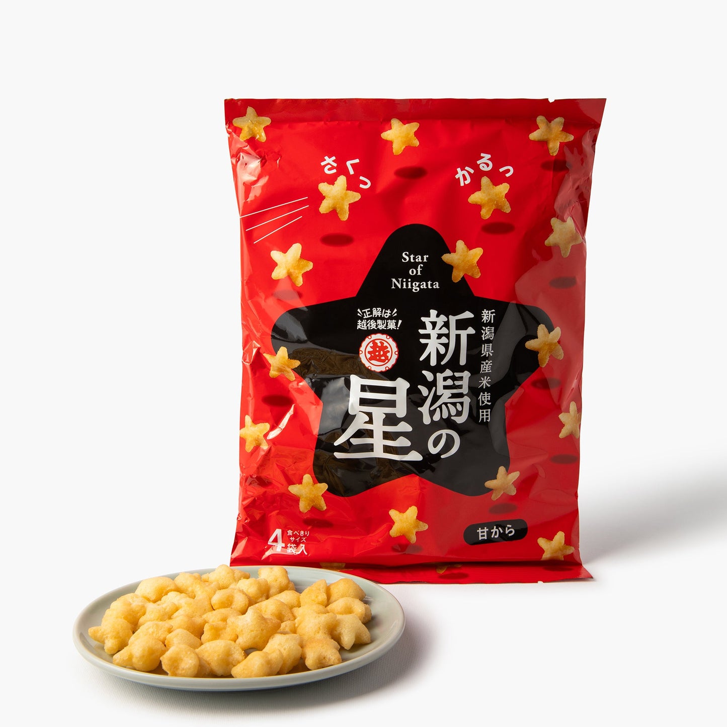 Gepofte rijst ster crackers ⋅ Echigo Seika ⋅ 80g