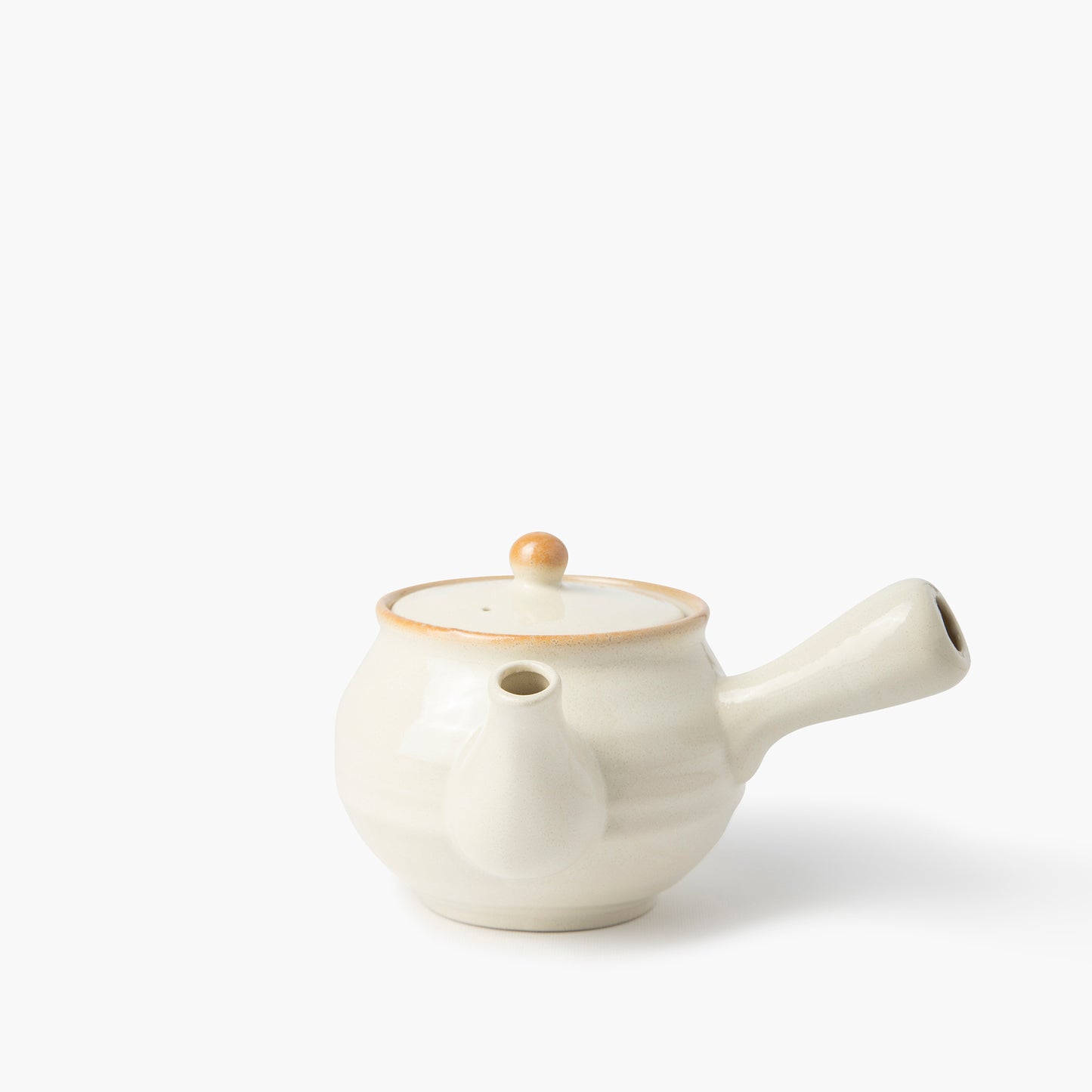 Rokubei Konahiki witte kyusu theepot met filter 450ml ⋅ Touga