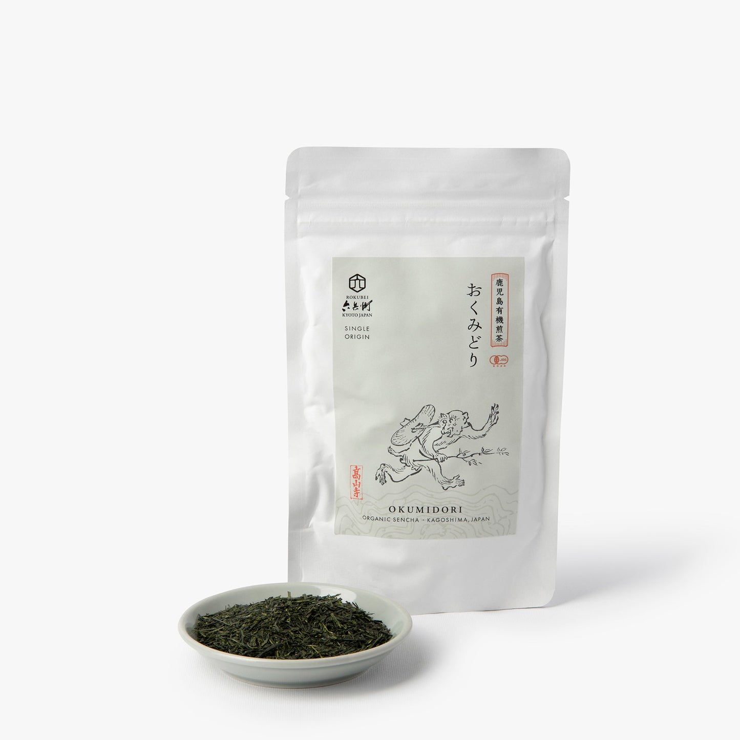 Okumidori sencha thee uit Kagoshima premium ⋅ Rokubei Tea ⋅ 100g