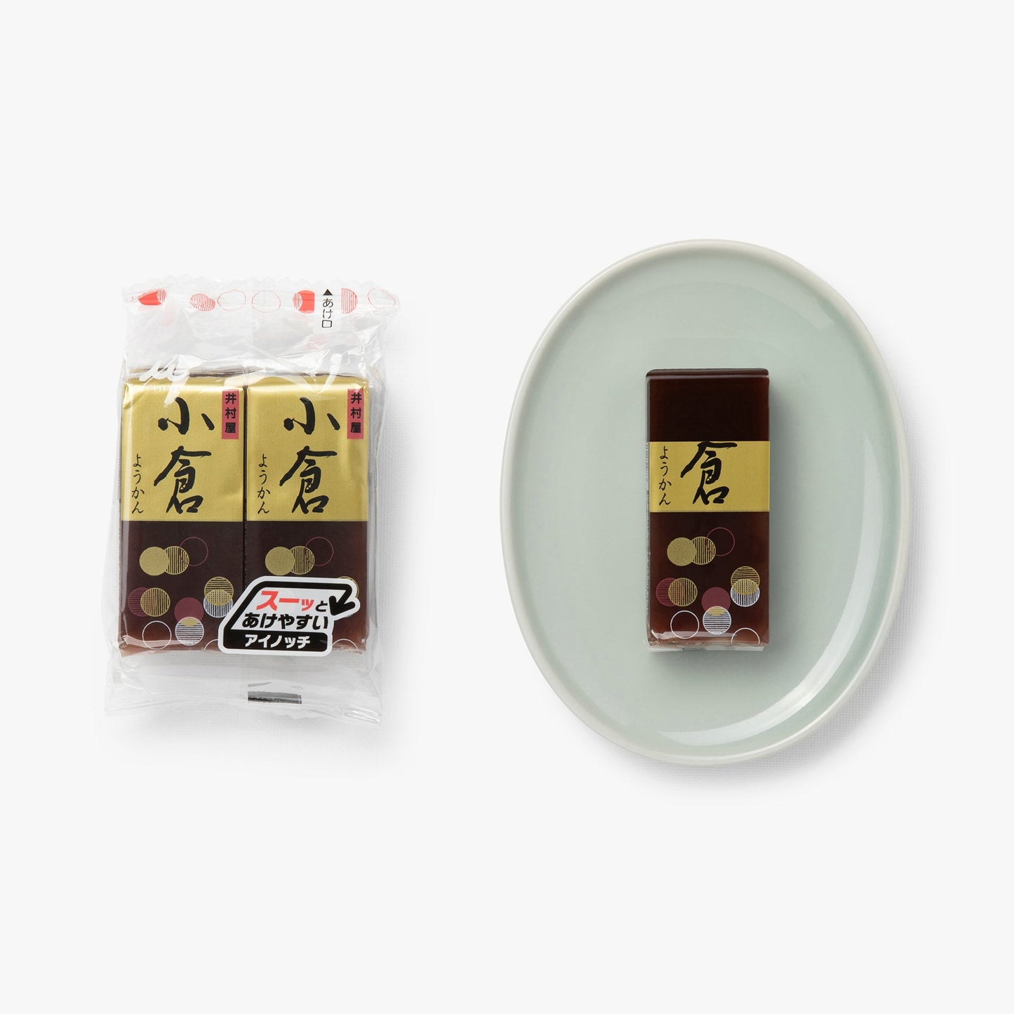 Azuki rode bonen yokan gelei met stukjes ⋅ Imuraya ⋅ 232g