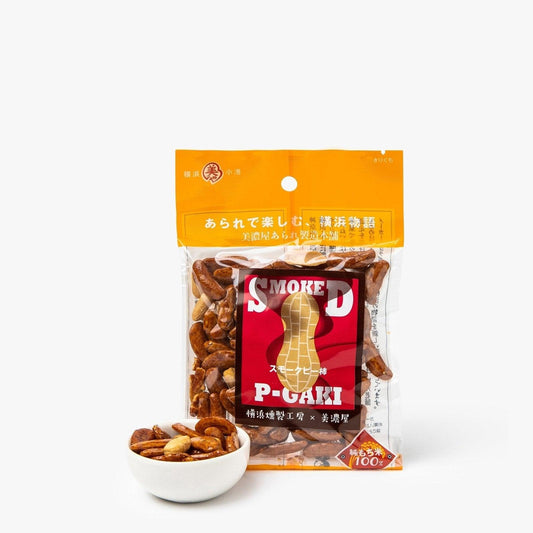 Rijstcrackers met gerookte pinda's - 40g - Minoya Arare - iRASSHAi