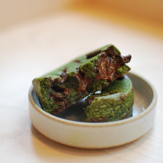 Cookie matcha et chocolat 