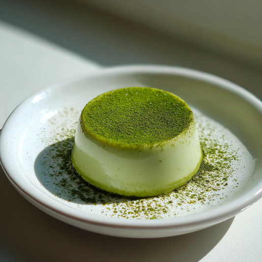 Panna cotta au matcha