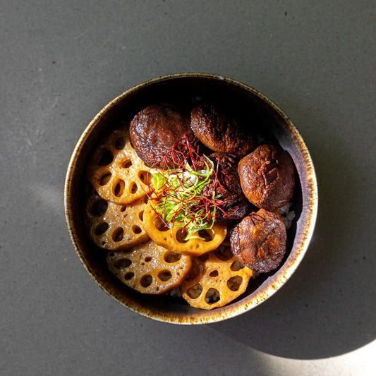 Shiitake Renkon Donburi