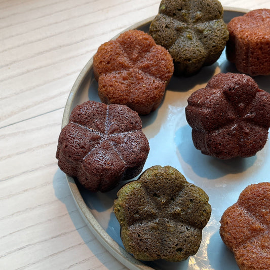 Matcha and Yuzu Financiers