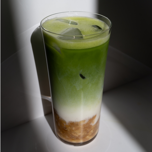Matcha latte banane