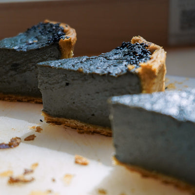 Flan al sesamo nero